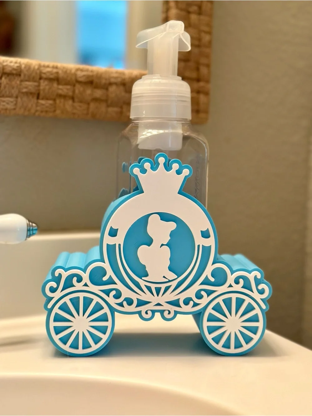 Disney Princess Cinderella Foaming Soap Holder for Bath & Body Works Bottle